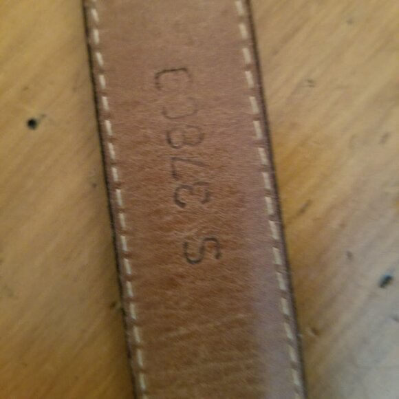 Brighton Museum Roman Greco Sphinx Coin Brown Mock Croc Sz Small Leather Belt - Picture 9 of 16